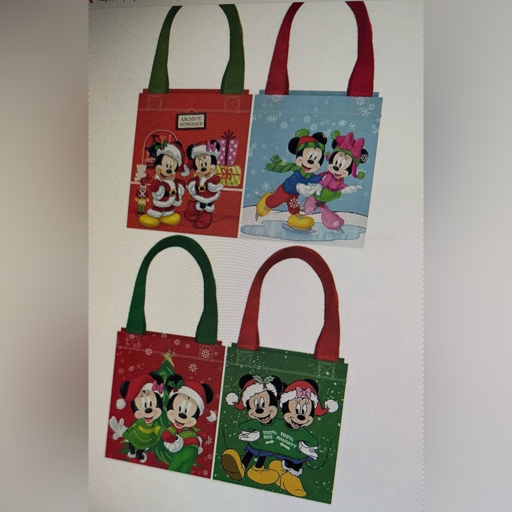 Disney 4 mini REUSABLE Totes